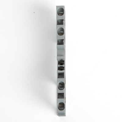 Зажим самозажимной, 4-проводной проходной ЗНИ - 4,0, JXB ST 4, серый LD554-1-40