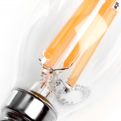 Лампа светодиодная FERON LB-718 15W 230V E14 6400K филамент С35T прозрачная