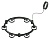 Корпус светильника Techno Ring подвесной D85 C9232/6 SBK черный песок D550*70.5mm GX53/6