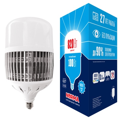 Лампа светодиодная VOLPE LED-M80-100W/4000K/E27/FR/NR
