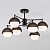 Потолочная люстра в стиле лофт 70106/6 черный EUROSVET