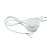 Сетевой шнур UNIEL UCX-C20/02A-170 WHITE с вилкой и выкл. (напольный). 2А, 500Вт, 1,7м. Белый.