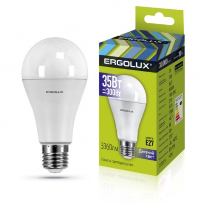 Лампа Ergolux LED-A70-35W-E27-6K ЛОН 180-240V
