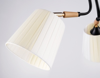 Потолочный светильник Ambrella TR4731/3 BK/LWD черный/светлое дерево E27/3 max 40W D610*270