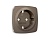 OP6360 Лицевая панель OMEGA (Темная бронза матовый) для электрической розетки с/з QUANT