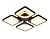 Светильник Ambrella FA442/4 CF кофе 78W 520*520*80 (ПДУ РАДИО 2.4G)