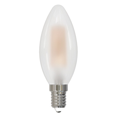 Лампа светодиодная филамент VOLPE LED-C35-7W/3000K/E14/FR/SLF серия Active