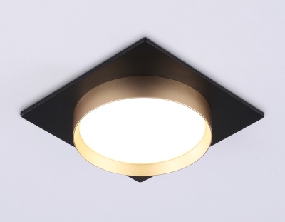 Светильник встраиваемый AMBRELLA TN5232 BK/GD черный/золото GX53 max 12W 110*110*35
