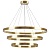 748223 Люстра SATURNO LED 132W 11000LM 70G ЗОЛОТО 3000-6000K
