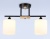 Светильник подвесной TR9543/2 BK/FR черный/белый матовый E27/2 max 40W 435*120*280