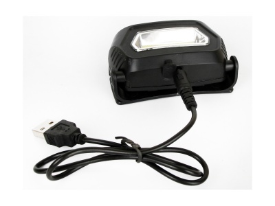 Фонарь ULTRAFLASH LED5359 налобный аккум 5В, черный COB 3Ватт, 3 реж.,пласт.,бокс