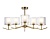 Светильник подвесной LH57008/6 BS/FR латунь/белый матовый E14/6 max 40W D850*420