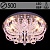 Люстра 55581/500 CR хром 5х40W E14 LED-RBP ПДУ d500 h250