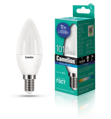 Лампа CAMELION LED12-C35/865/E14 220V 12W ()