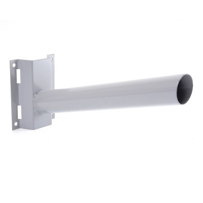 Кронштейн ДС-4 на столб под бандажную ленту 122*150*400мм, d48mm, серый