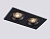 Светильник Ambrella TN102734/2 BK черный GU5.3 175*92*23 встраиваемый