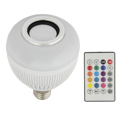 ULI-Q340 8W/RGB/E27 WHITE Светодиодный светильник Диско, с динамиком и Bluetooth. 220В. Белый