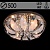 Люстра 55786/500 CR хром 5х40W E14 LED-WT ПДУ d500 h250, SDA22