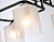 Люстра подвесная Ambrella TR303224/6 BK/CH/FR черный/хром/белый матовый E27*6 max 60W 615*390*220