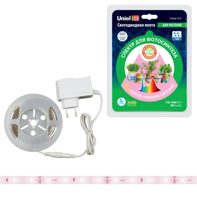 Комплект светодиодной ленты UNIEL ULS-P71-2835-42LED/m-IP65-3M-SPLE RRP24C00 3м для растений