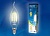 Лампа светодиодная UNIEL LED-CW35-6W/WW/E14/CL GLA01TR "свеча на ветру", прозрачная 3000K Серия Air