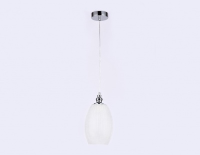 Светильник подвесной со сменной лампой Ambrella TR3621 CH/FR хром/матовый E27 max 40W D150*1050