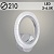 Бра LI9812A/1 CR хром LED 14W 3000-6500K d210, HN23