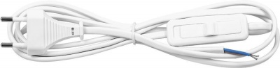 Сетевой шнур FERON с выключателем 1.9м белый /KF-HK-1 (200)