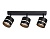 Светильник накладной AMBRELLA TN71064/3 BK черный GX53/3 max 12W 405*85*150 поворотный