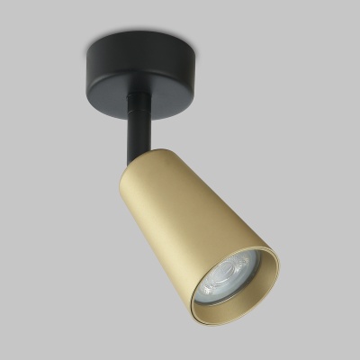 Спот настенно-потолочный ИМИДЖ IL.0005.4901-BMG GU10 1*50W Черный/матовое золото 