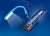 Фонарь UNIEL TLD-541 Blue переносной, прорез.корпус 6 LED, питание от USB-порта. синий