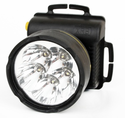 Фонарь ULTRAFLASH 909LED5 налобный, черный 5LED 1режим, 3xR6, пластик (1/100)