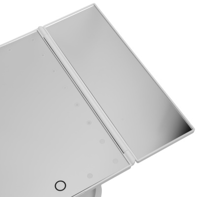 Зеркало CAMELION M145-SL C01 бел. с LED подсветкой, 1x, дневн.свет, 5Вт,4*LR6(1/12)