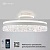 Люстра светодиодная ESTARES STELLA C ICE 90W 2R-APP-500*215-WHITE/WHITE-220-IP20  Управляемая