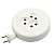 Удлинитель UNIEL YX6-103 /UCK-3N/2x0,75/03M/R WHITE рулетка,б/з, 3 гнезда, 3м (ШВВП 2х0,75). Белый