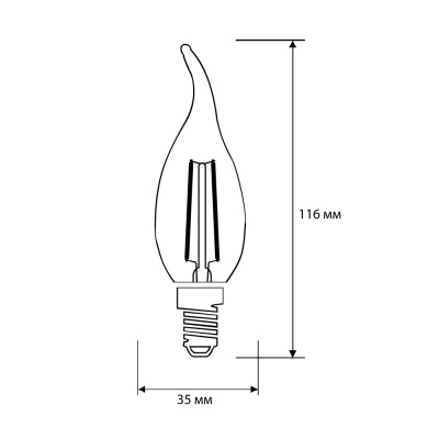 Лампа CAMELION LED12-CW35-FL/845/E14 220V 12W
