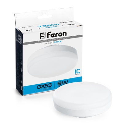 Лампа светодиодная FERON LB-452 9W 230V GX53 6400K для натяжных потолков