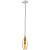 803023 Подвес PENTOLA 1х25W G9 ХРОМ/ЯНТАРЬ