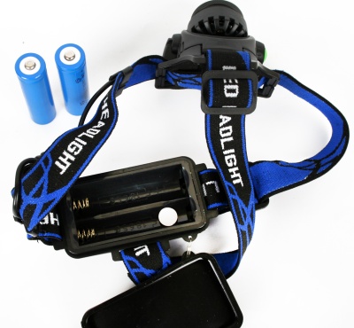 Фонарь ULTRAFLASH E150 аккум. 220В, черн., CREE 3W, фокус, 2ак 3 реж.,  пласт. бокс