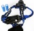 Фонарь ULTRAFLASH E150 аккум. 220В, черн., CREE 3W, фокус, 2ак 3 реж.,  пласт. бокс