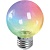 Лампа светодиодная FERON LB-371 3W 230V Е27 RGB G60 прозрачный плавная смена цвет