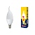 Лампа светодиодная VOLPE LED-CW37-9W/WW/E14/FR/NR картон 3000K Серия Norma