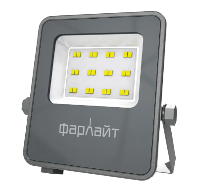 Прожектор светодиодный СДО "Акцент" 20Вт 5000К IP65 серый корпус ПОЛНОРАЗМЕРНЫЙ Фарлайт