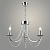 Люстра KH2161/3 CH хром 3х60W E14 d560 h640 crst, QH23