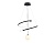 Светильник Ambrella FL66303 BK черный 39W 3000K-6400K+G9 D500*1200 (ПДУ ИК)
