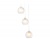 Светильник подвесной Ambrella TR3540/3 WH/CL/FR белый/прозрачный/белый матовый E27*3 max 40W D281*80