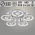 Люстра LI08419/5 PR CR хром 140W+11W LED RGB 3000-6500K d550 ПДУ(ИК) диммер, HN23