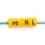 Набор кабель-маркеров "L,N,PE" для провода сеч. до 6мм2, желтый CBMR40-S2 (DIY упак 6 отрез по30 шт)