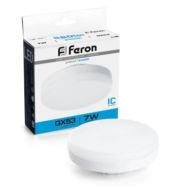 Лампа светодиодная FERON LB-451 7W 230V GX53 6400K для натяжных потолков