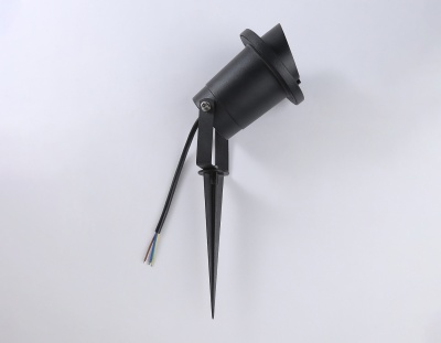 Светильник уличный в грунт ST6339 BK черный IP65 GU10 max 35W D92*315